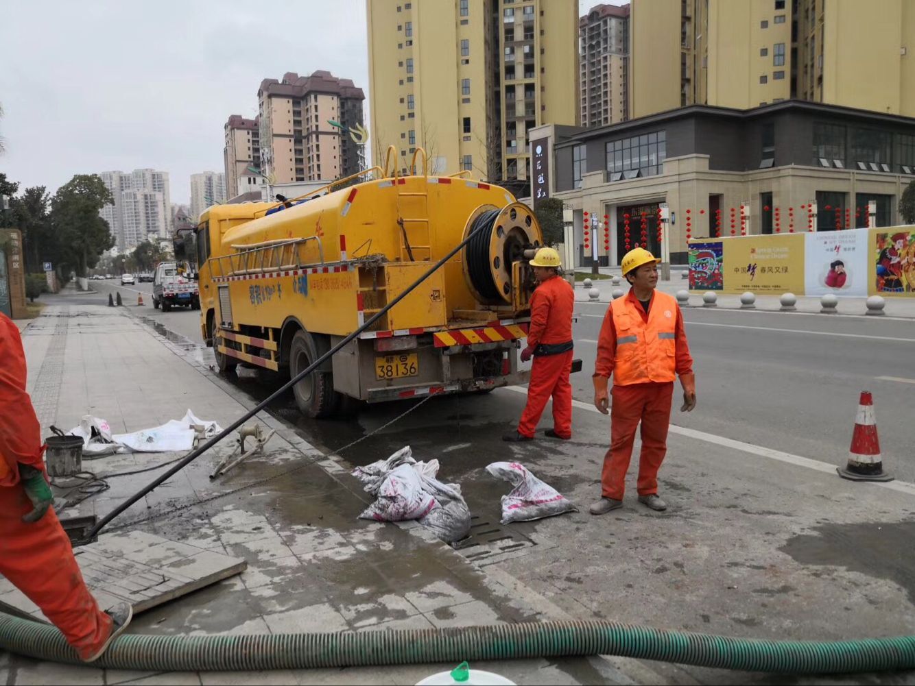 昌乐排污管道清淤-管道清洗